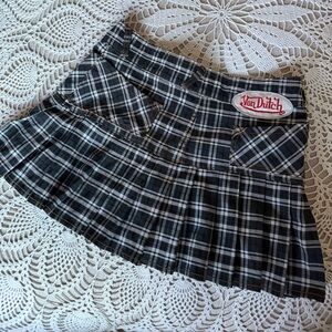 Von Dutch Pleated Skirt